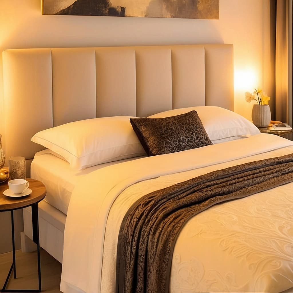 Kit  Placas de Cabeceira Modular Estofada Cama King 45X20cm Retangular Premium - Envio Imediato