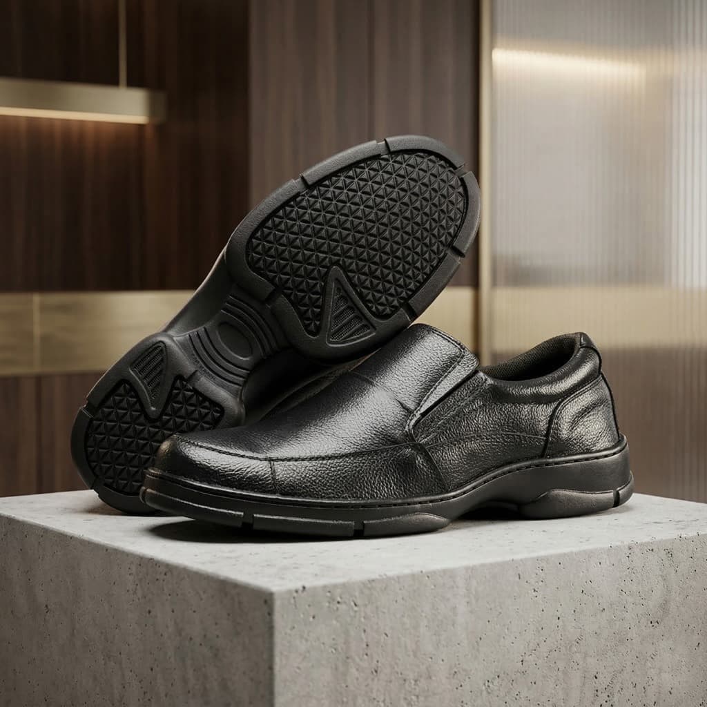 Sapato de Segurança CAT Social Comfort em Couro Legítimo