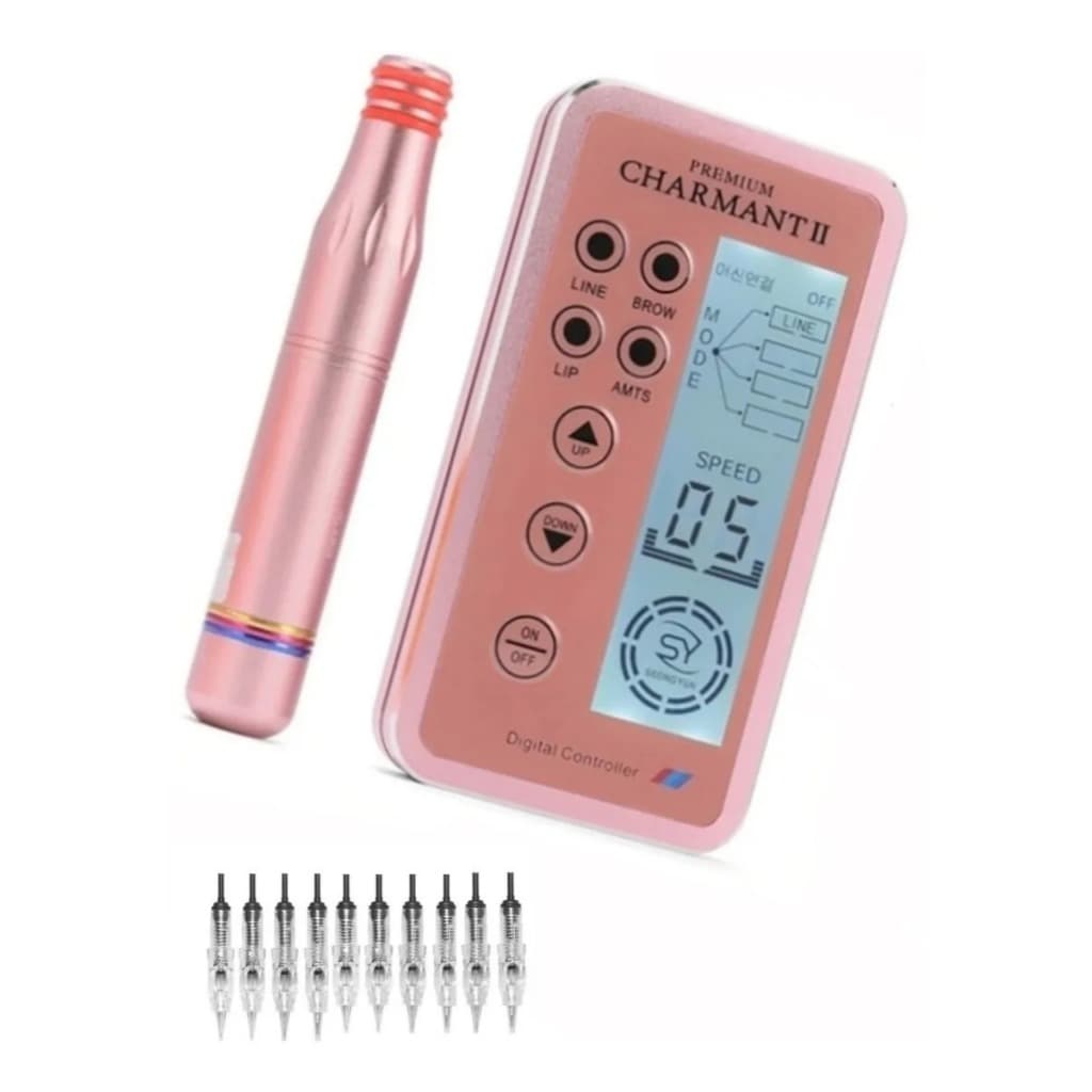 Dermógrafo Charmant Premium Digital + 10 Agulhas Easy Click