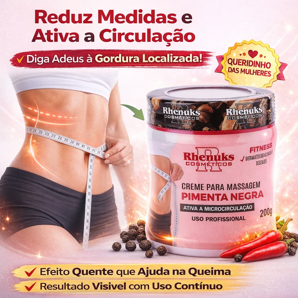 Kit 2 Gel Pimenta Preta Redutor de Medidas, Estrias e Celulite – Corpo Definido e Pele Lisa
