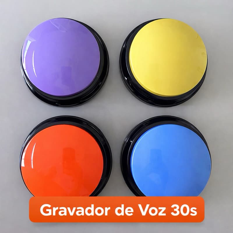 Botão De Gravador De Voz 30s | Comunicação Alternativa | Treino De Comunicação