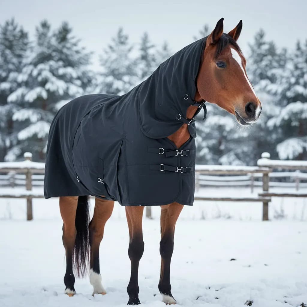 Capa De Frio Para Cavalos Forrada Por Dentro E Com Pescoceira