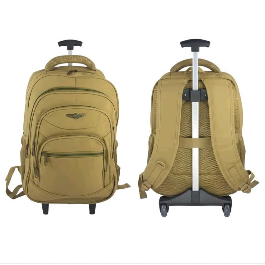 Mochila Com Rodinhas Lona Reforçada trabalho Escola Faculdade viagem