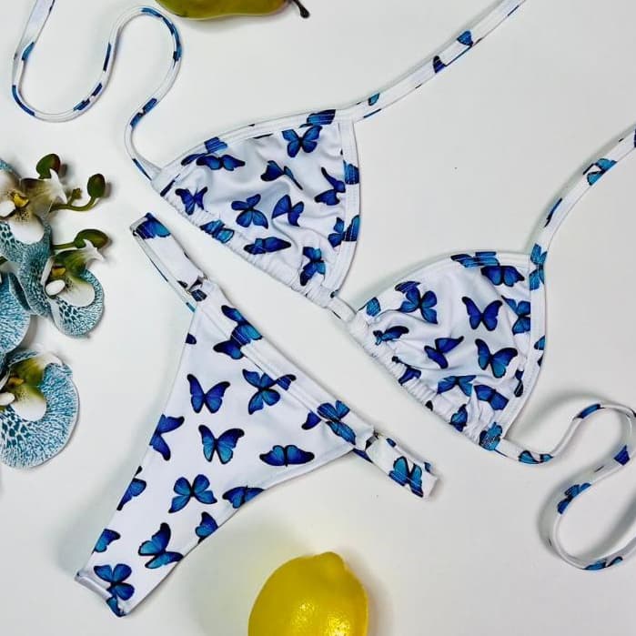 Biquini  Fita fio dental  com Regulagem estampado forrado  para marquinha