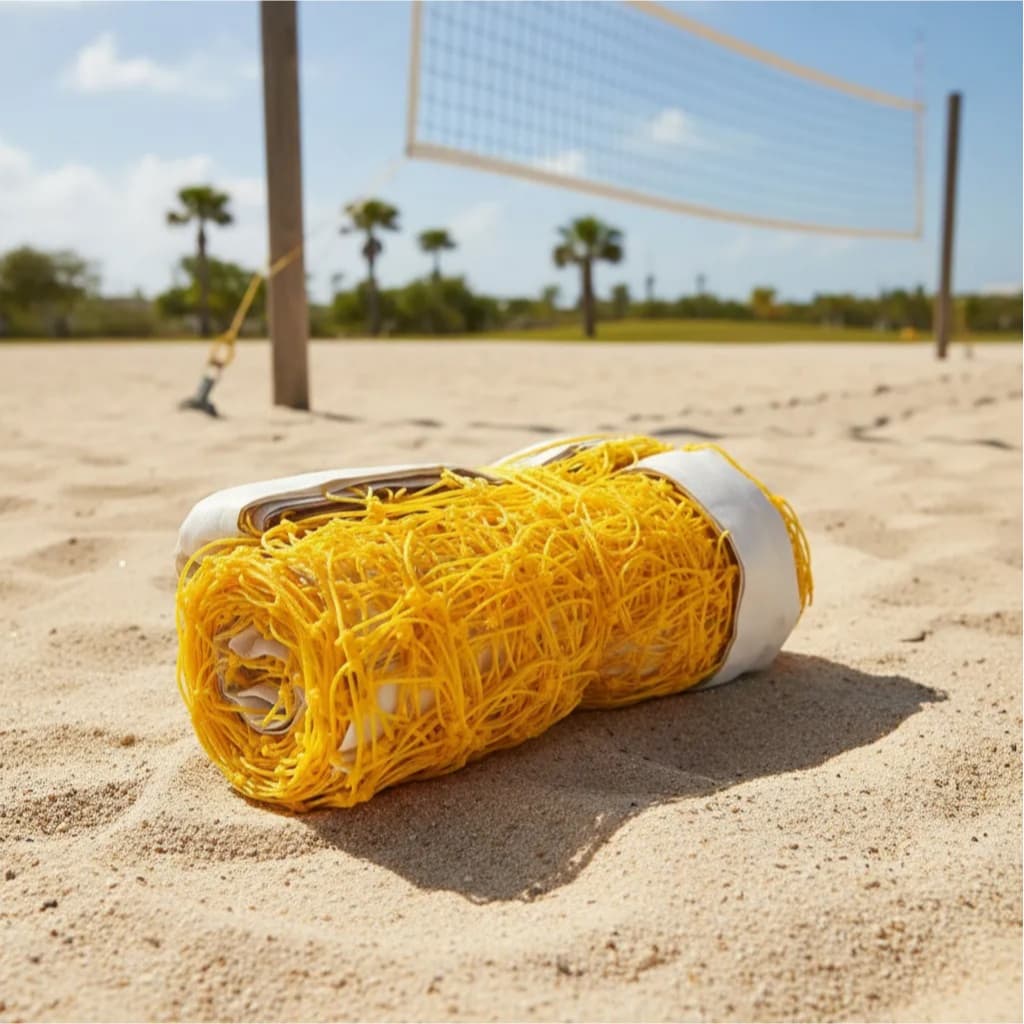 REDE DE PETECA 5 METROS 1 FAIXA SUPERIOR + 5 PETECAS COLORIDAS