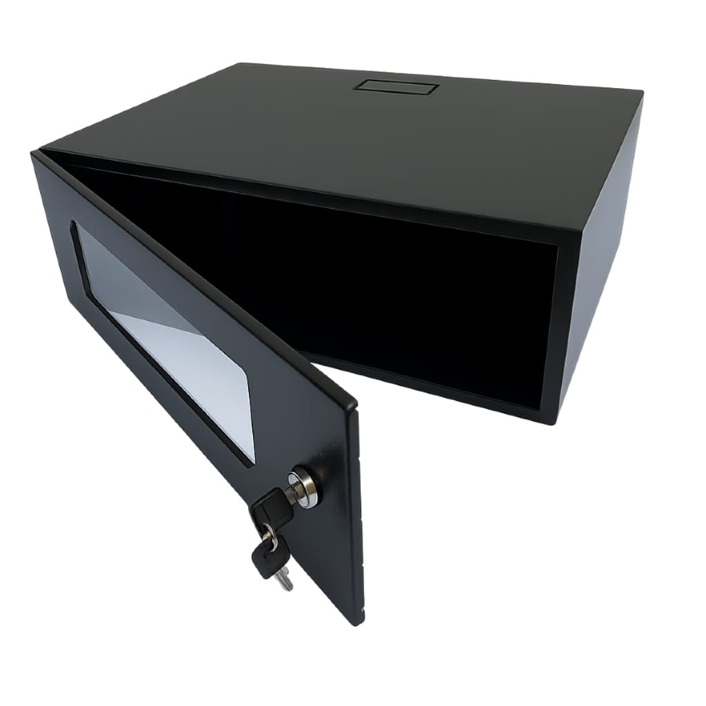 Mini Rack Padrão 19 3U x 350mm Visor Acrílico Indicado para CFTV DVR Intelbras/Hikvision Telecom Informatica TI Cameras