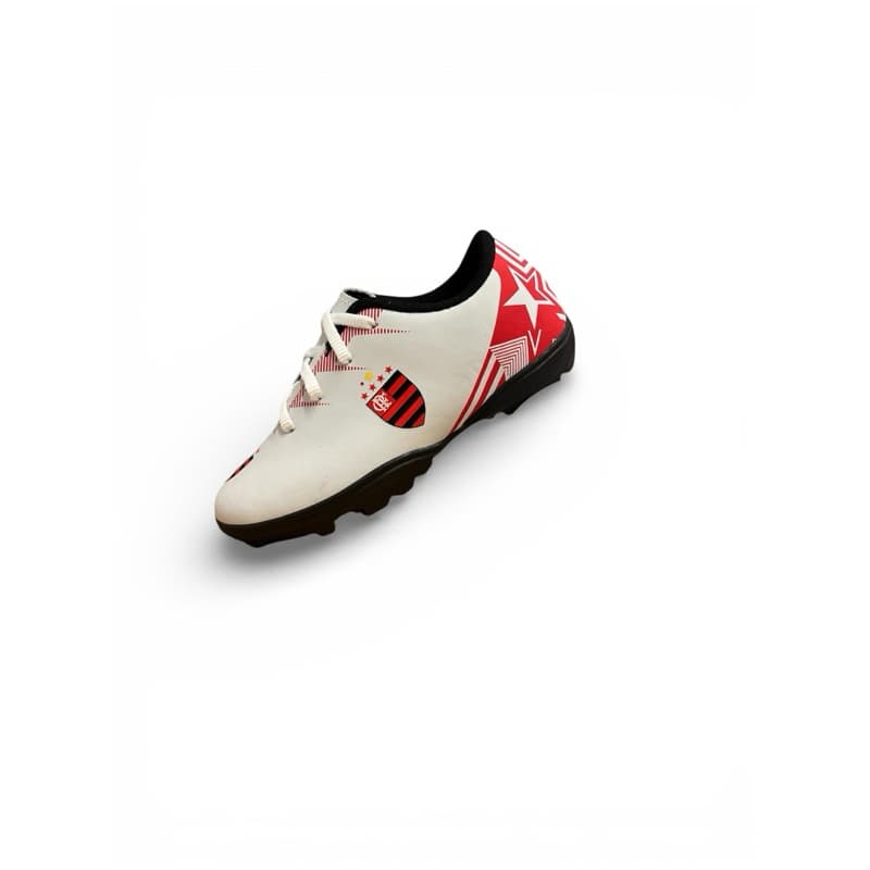 Chuteira Infantil Society RN Branca Estrela ⚽ Confortável | Envio Rápido | 28 ao 36