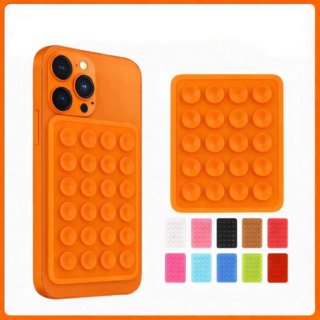 Suporte de Silicone Com Ventosas para Celular Universal Fixação em Espelhos e Superfícies Lisas