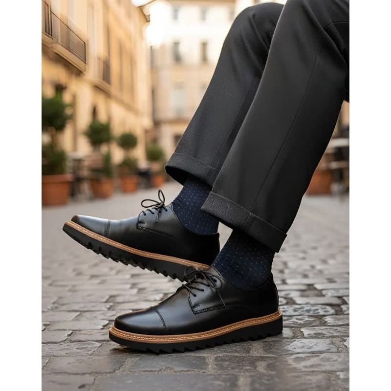 Sapato Social Oxford Sola Tratorada Super Confortável