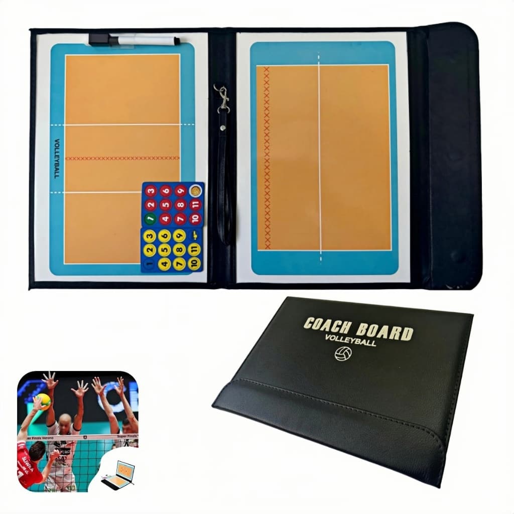 Prancheta Tatica Magnetica Volei Portatil Treinador TecnicoCaneta marcador com apagador integrado