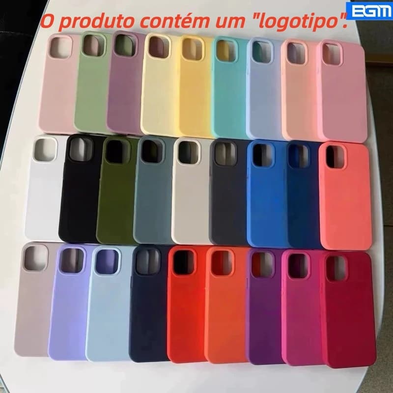 BGM—Capinha Case Silicone Aveludada Para iPhone 13/13 Pro/13 Pro Max Premium