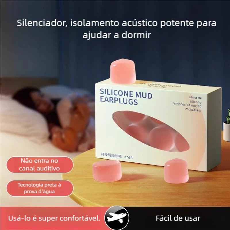 Tampão Auricular Anti-Ruído - Protetor para Dormir Sem Ruído