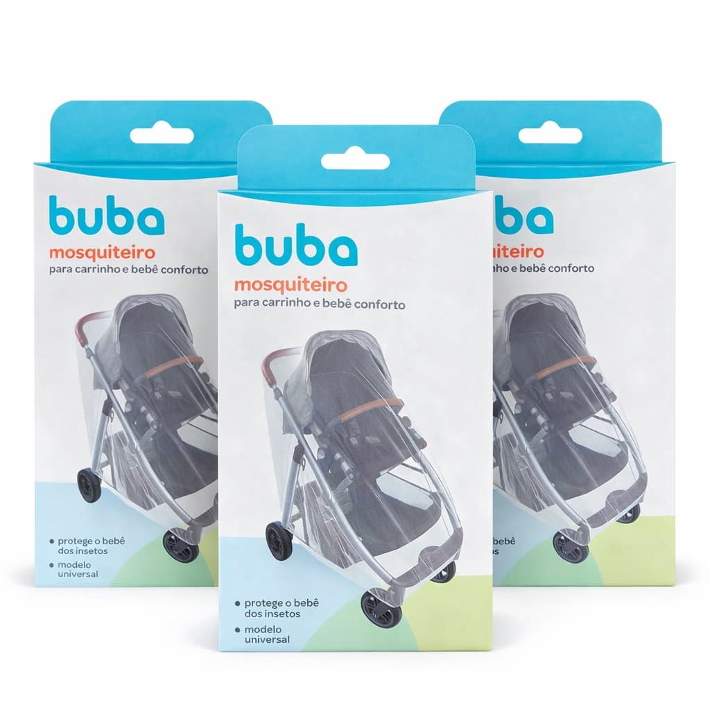 Mosquiteiro Carrinho Bebê Buba Universal Bebê Conforto Infantil Rede Anti Mosquito