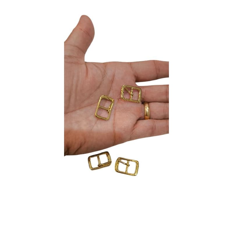 Fivela 10mm dourada 20 peças