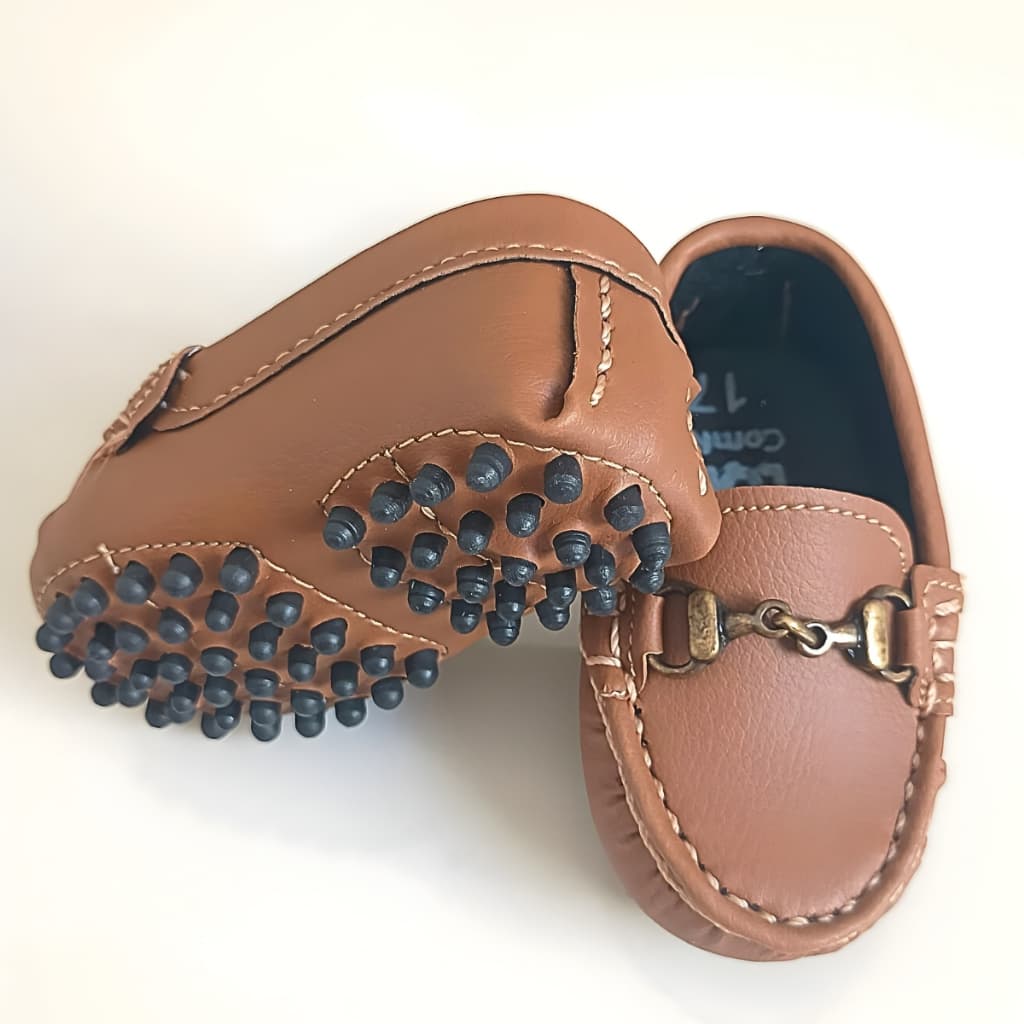 Sapato Mocassim Infantil Bebe Caramelo P/ Casamento Aniversario Festa