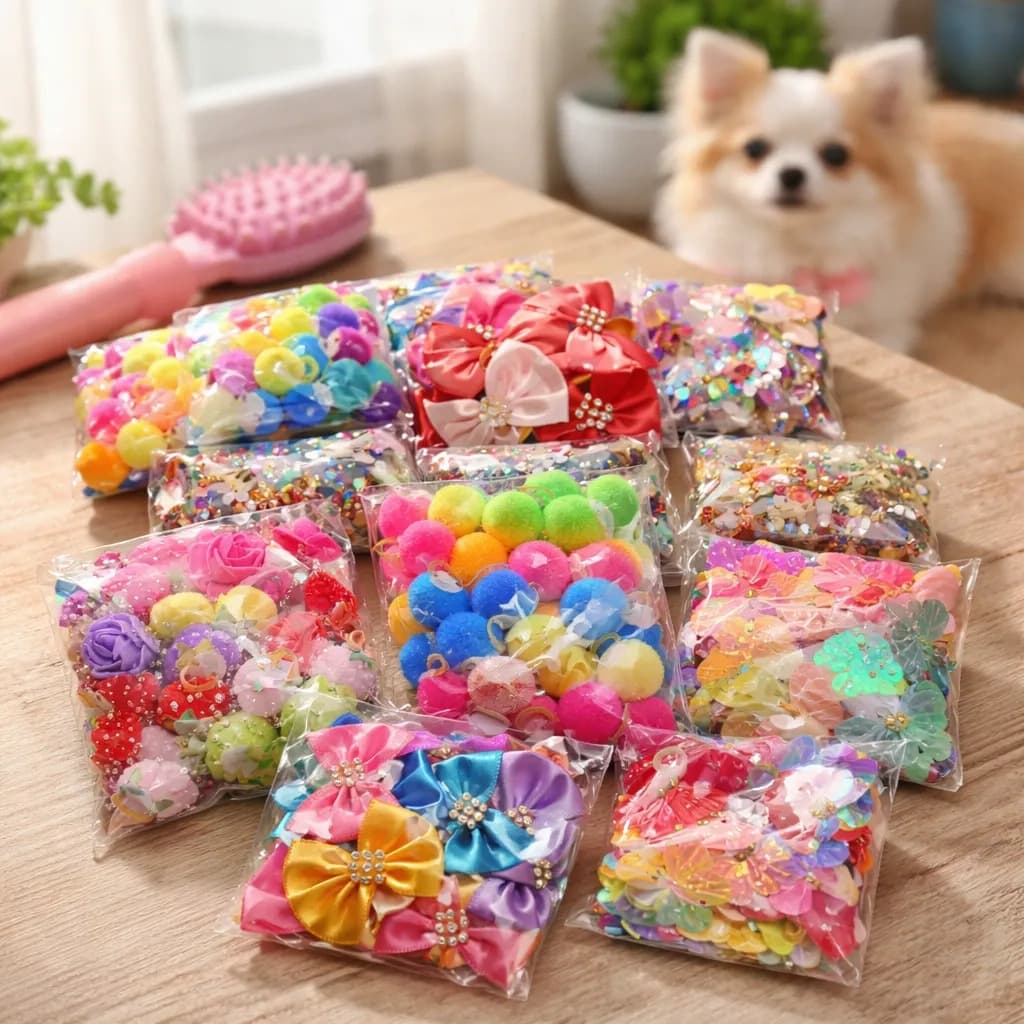 250 Lacinhos Para Pet Cachorro E Gato P M G Laços Pet Shop Banho E Tosa