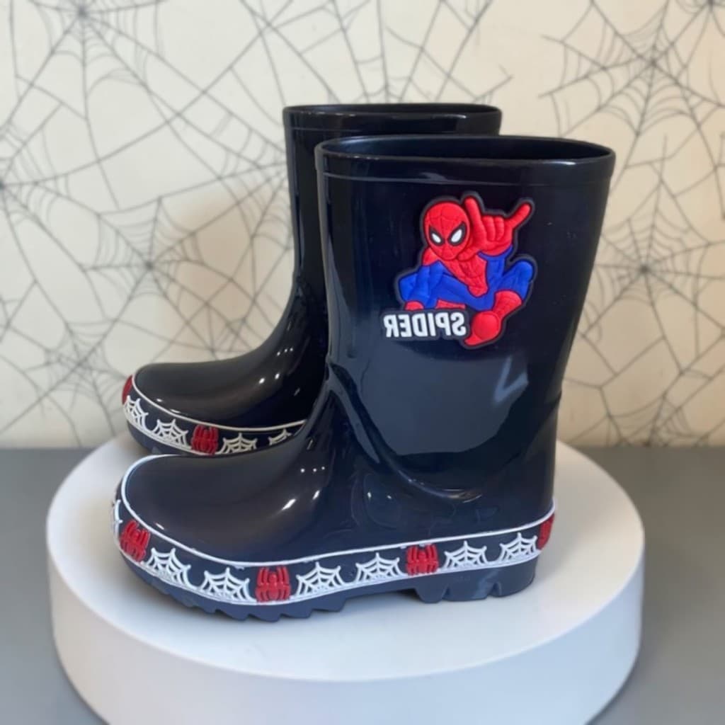 Galocha Cano Alto  Infantil Menino Personagens Divertido e Confortável