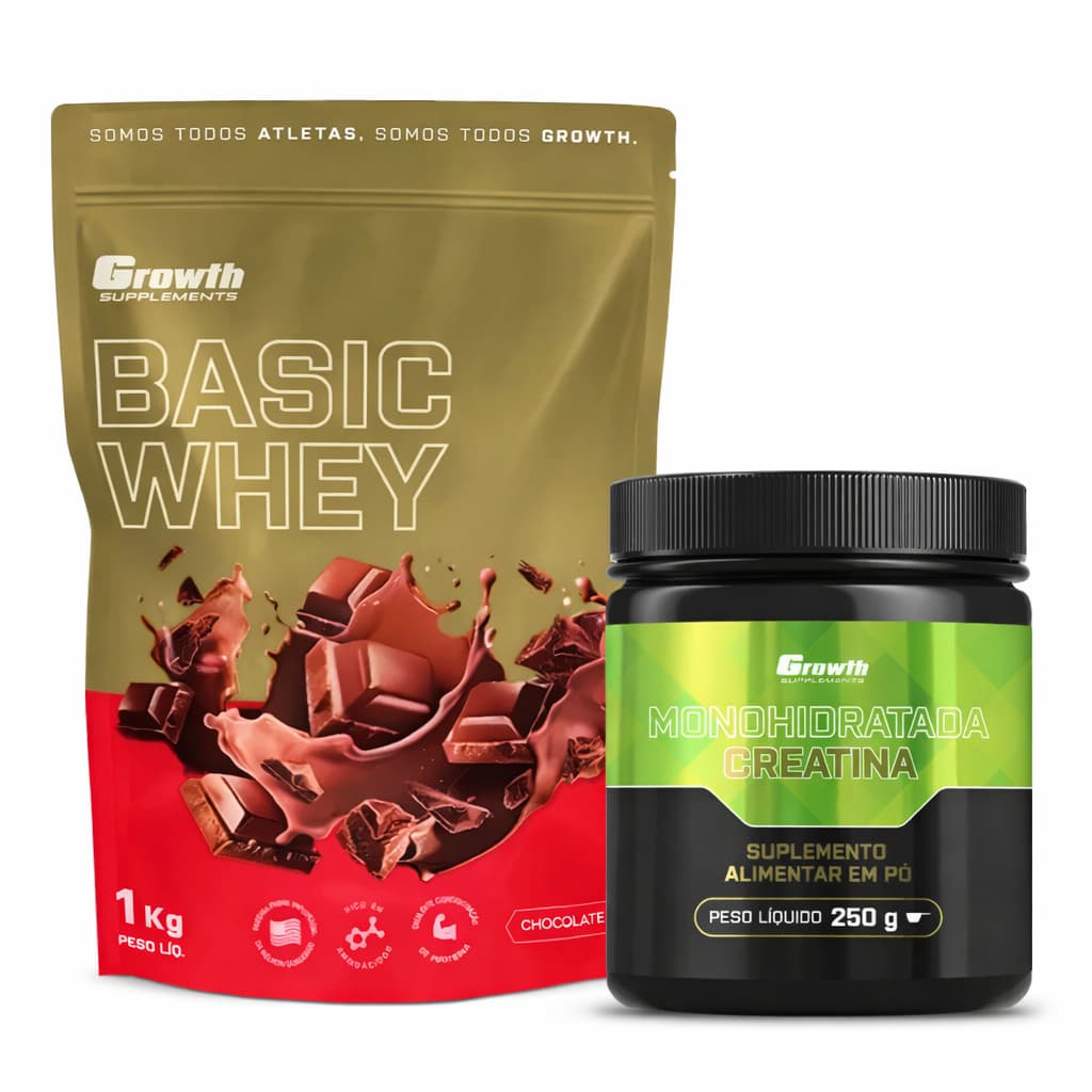 Kit Performance – Basic Whey Protein 1KG + Creatina Monohidratada 250G