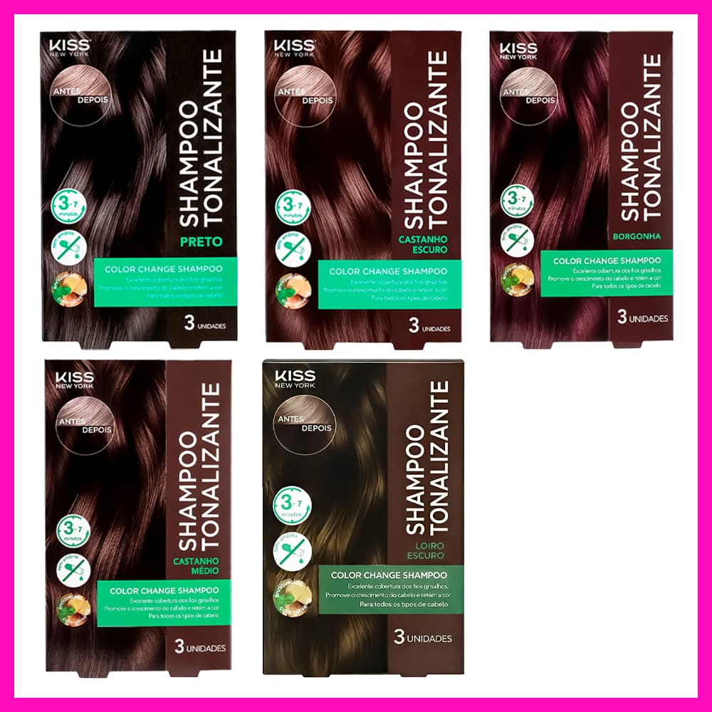Kiss New York Color Change Shampoo Tonalizante (Chegou a revolução na sua rotina de cuidados com os fios!)