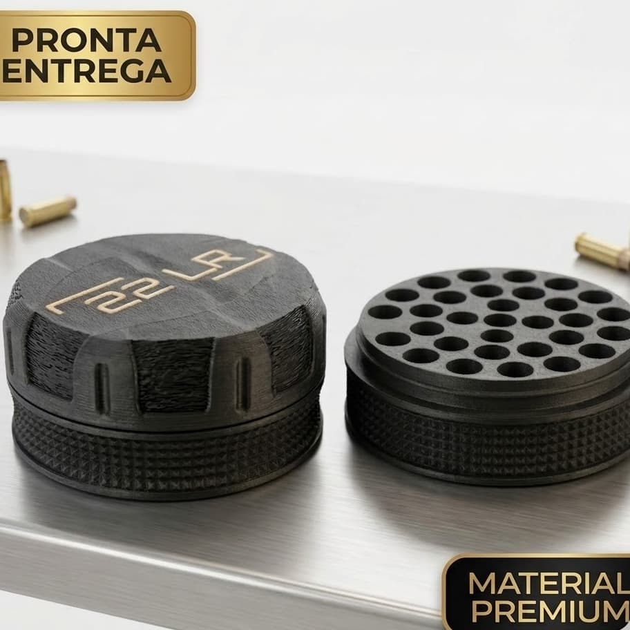 Porta Munição Tático Compacto 22LR/9mm/.38TPC/.40/32ACP/OUTROS Case de Bolso 13 a 55 Tiros - Estojo Resistente