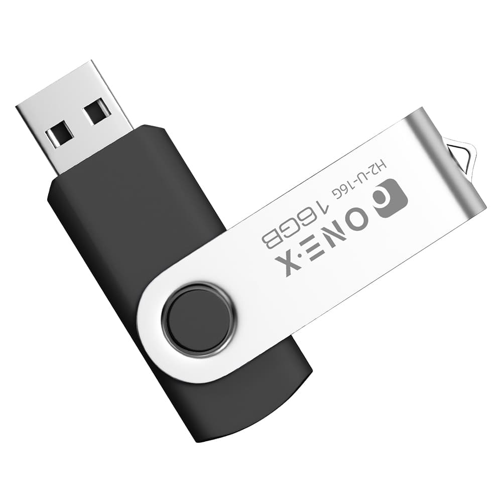 Pen Drive 16GB 32GB USB 2.0 Metálico Giratório Memória Flash Compatível com PC e Notebook