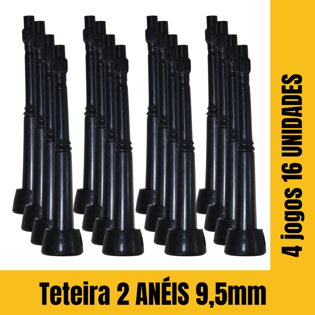 Teteira 2 ANÉIS 9,5mm 4 JOGOS/16 Unidades Insuflador/Espremedor/Universal Ordenhadeira
