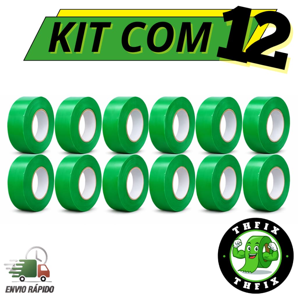 12 Fita Dupla Face Extra Forte Transparente Rolo 2M Adesiva Acrílica Resistente Pvc Ripado Cabeceira Quadros