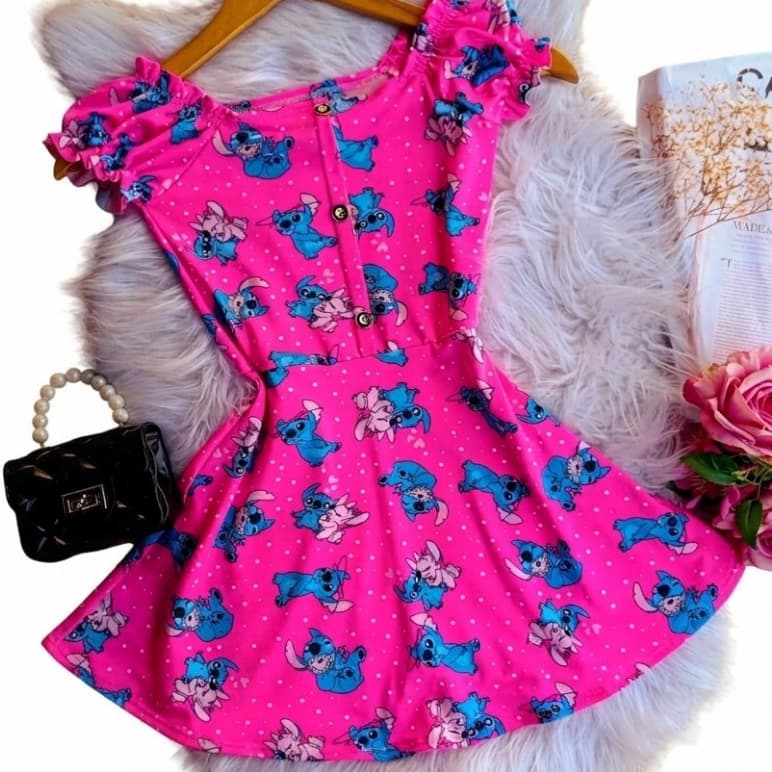 Vestidos infantis meninas 2 a 10 anos verão