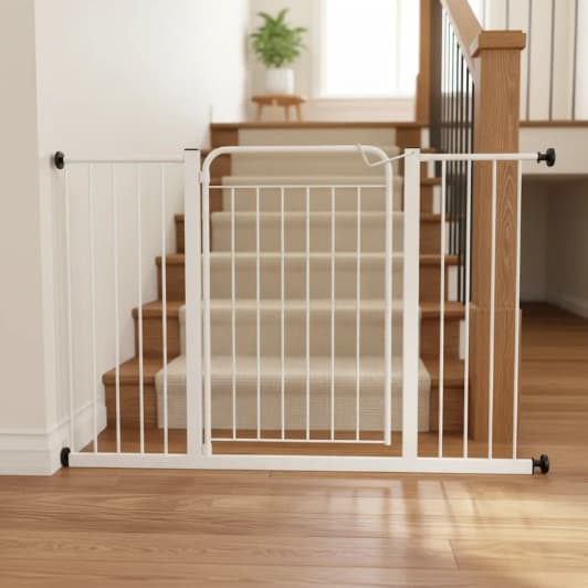 Portão Grade Pet/Bebê Proteção + Extensor Cerquinha Portãozinho com Extensor Reforçado