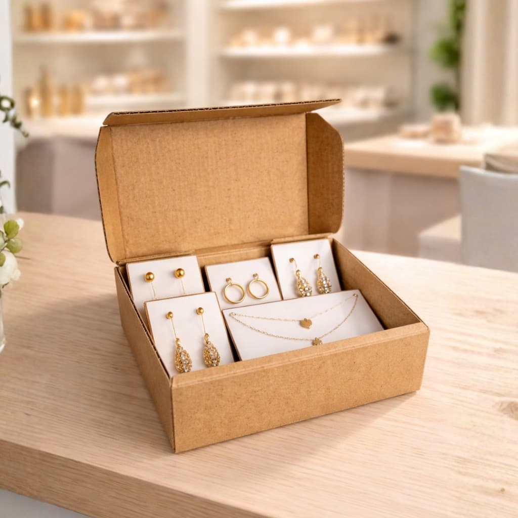 Kit 5 Caixas de Papelão Pac Mini 14x10x4 cm | Para Correios, Sedex e E-commerce | Pronta Entrega