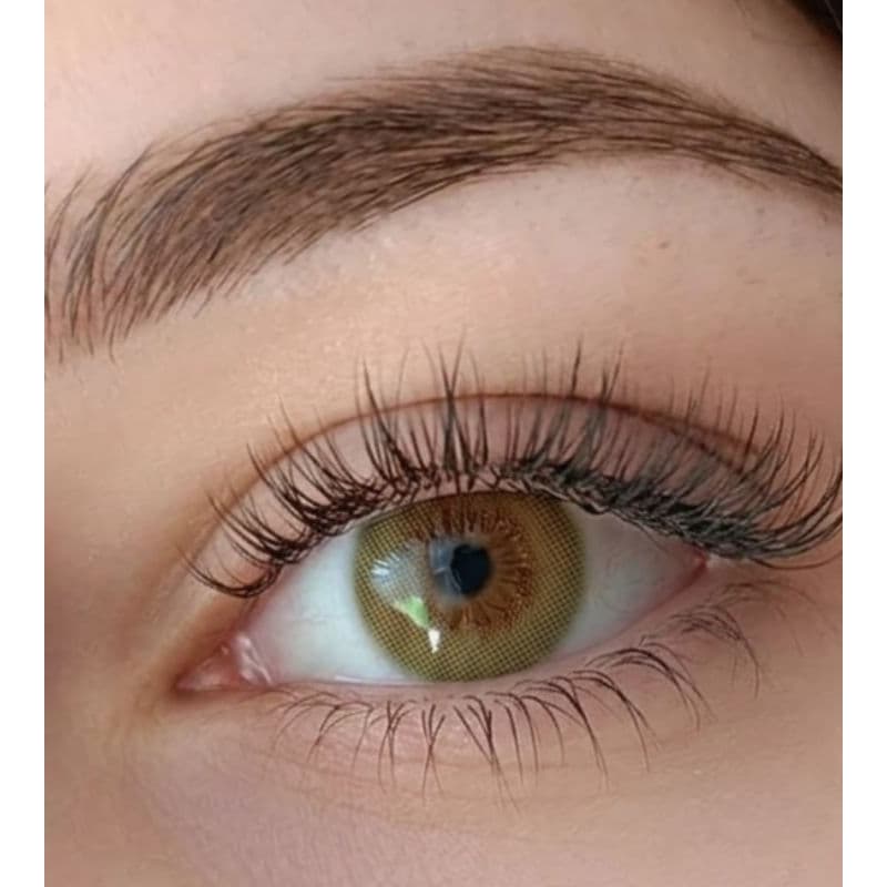 Lente de contato com grau natural miopia anual 1 par