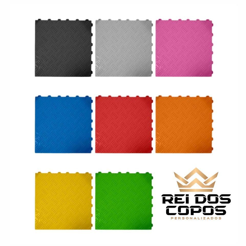 Kit 10 a 20 Piso Modular Encaixe Rápido 30x30 Garagem Oficina Eventos