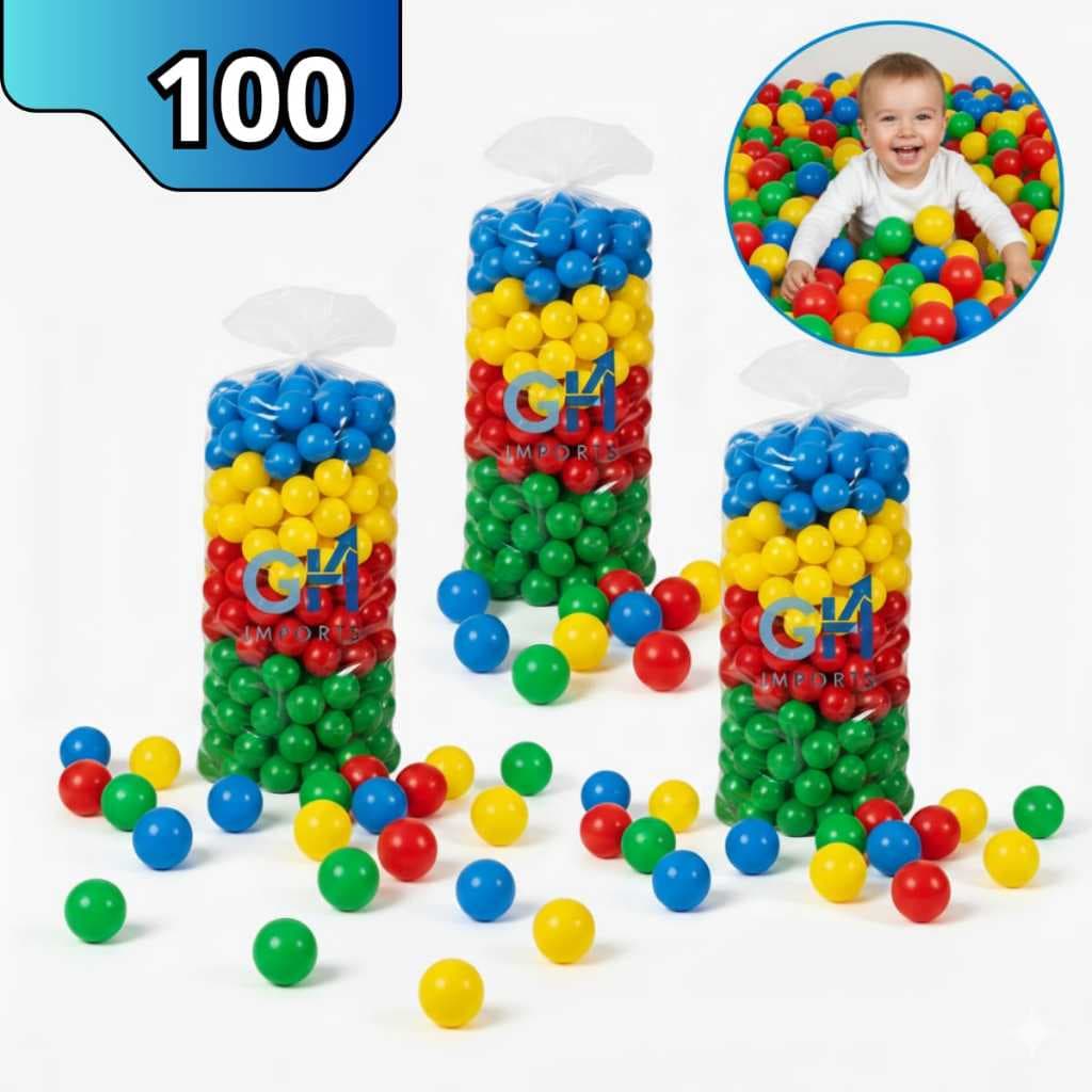 Bolinhas para Piscina até 100 Unidades coloridas 76mm Melhor Material Não Amassa Envio rápido oferta