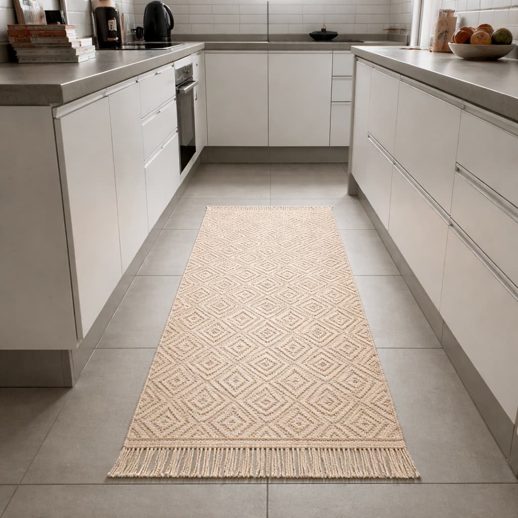 Passadeira Moderna Colorida 50x140cm para Cozinha e Sala – Antiderrapante, Confortável e Lavável