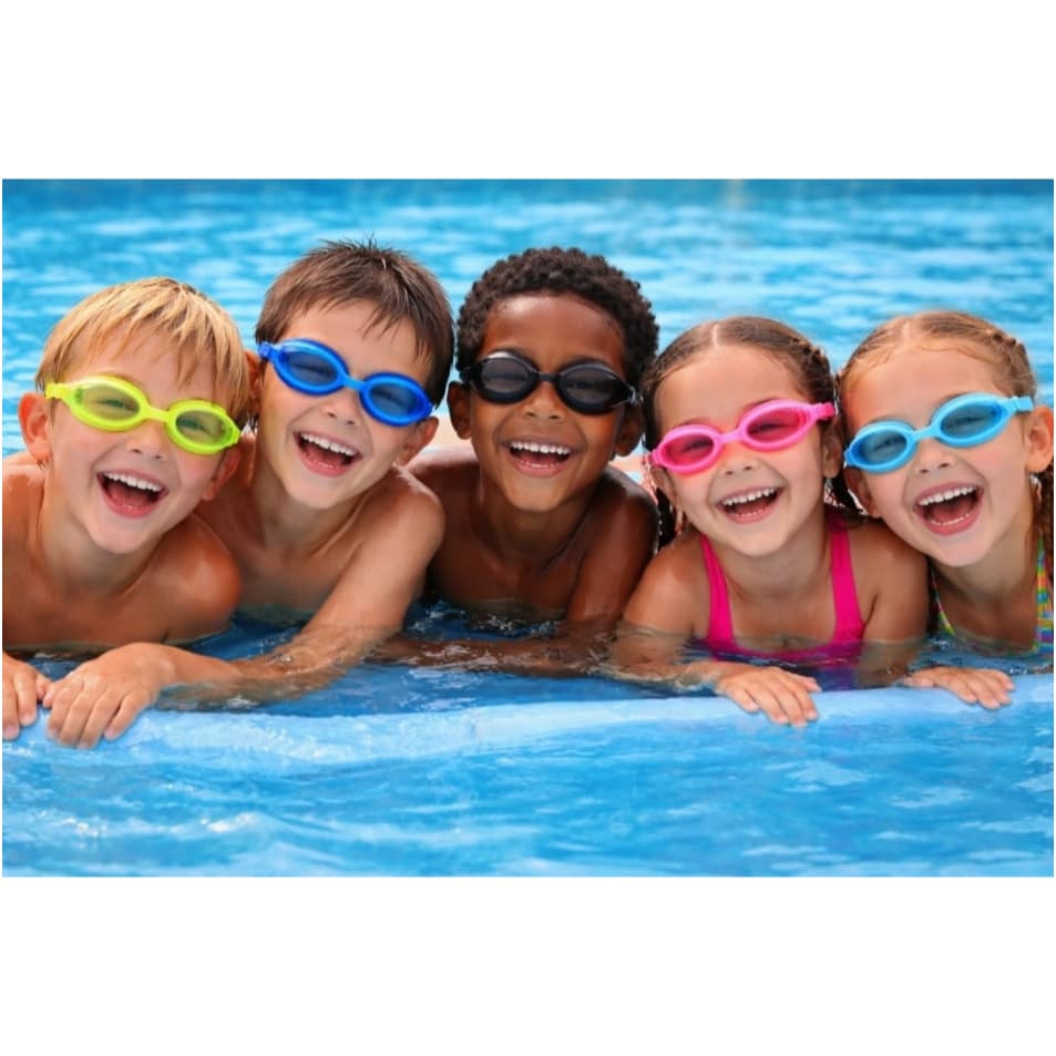 Óculos De Natação Infantil Colorido Menino Menina Com Protetor de Ouvido PREMIUM