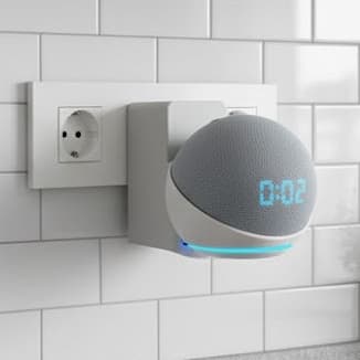 Suporte para Alexa Echo Dot 4 e 5 Amazon de Tomada l Sem bagunga, casa organizada