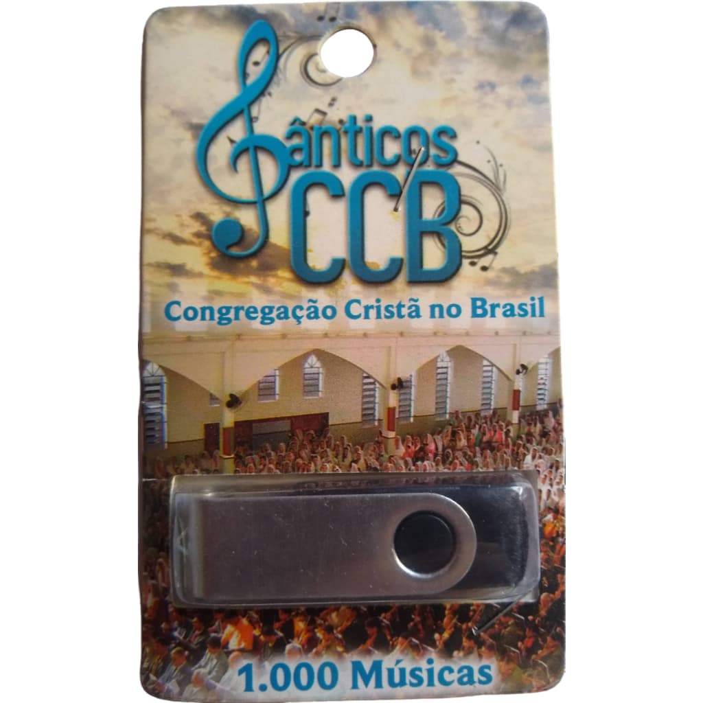 PENDRAIVER HINOS AVULSOS CCB + 1.000 COM HINARIO 05 CANTADO