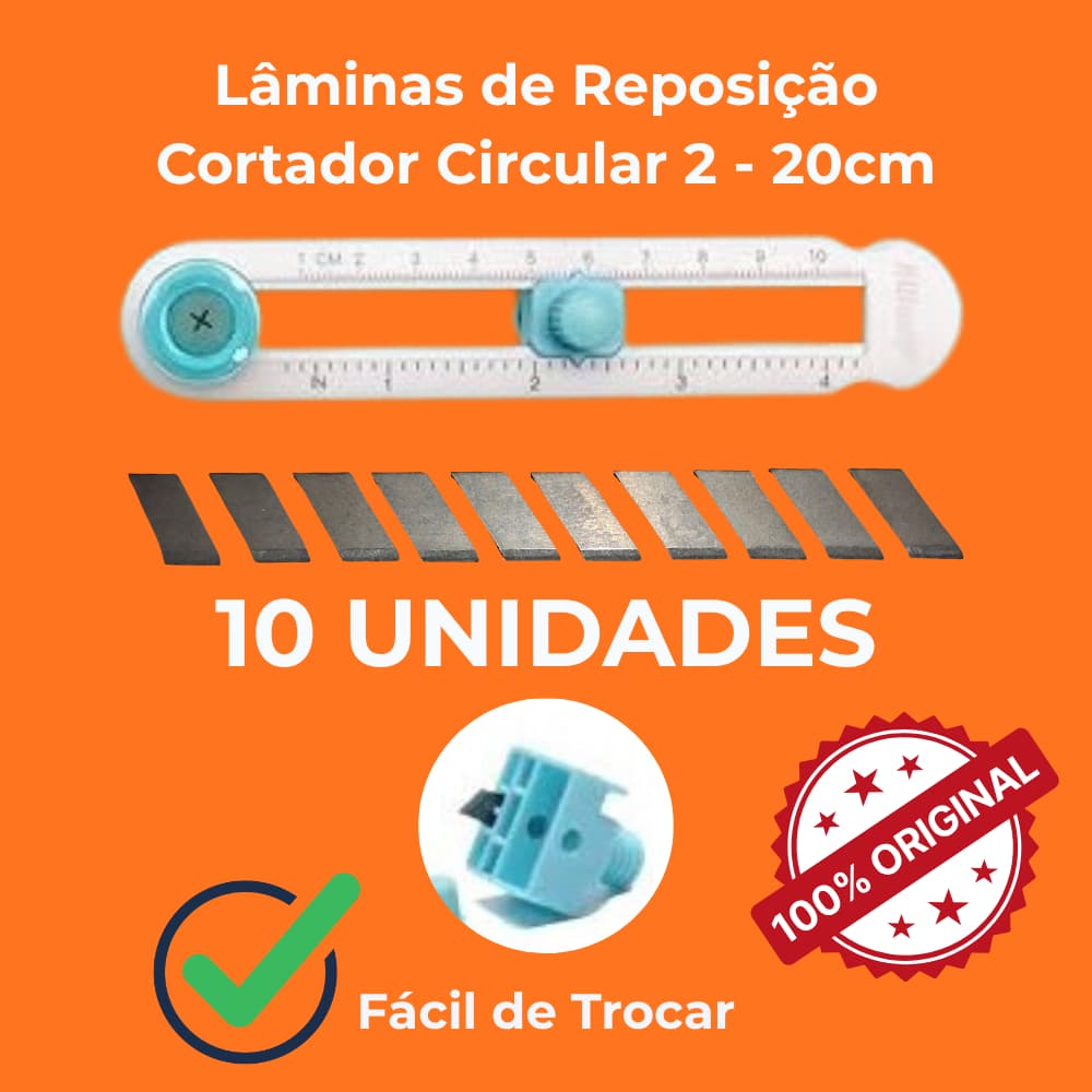 Reposição de lâmina para Cortador Circular 2-20 cm