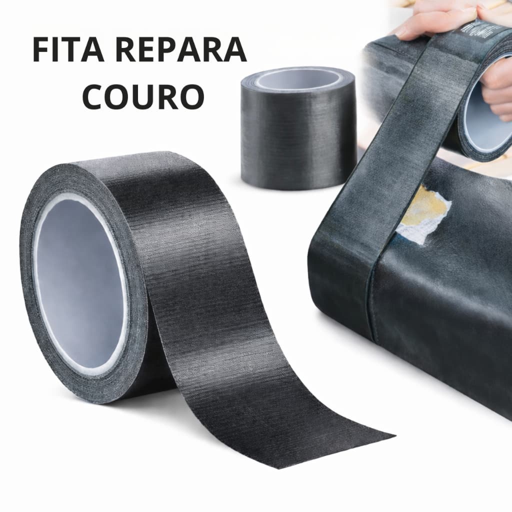Kit De Reparo De Couro Fita Adesiva Preta Para Móveis , Sofás , Assentos De Carros , Cadeiras De Escritório , Vinil lulu