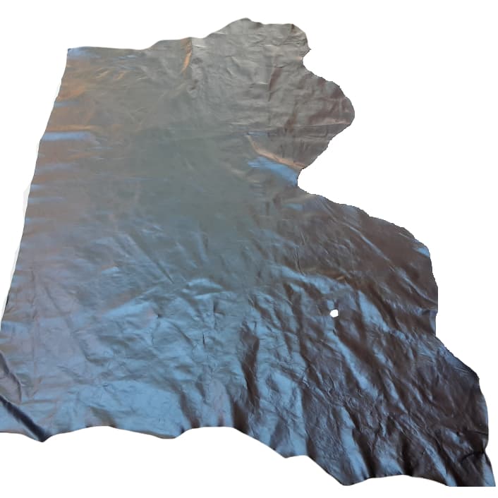 Pele Couro Estofado Legítimo Estilo Envelhecido cor Preta - Sofá Poltrona Cadeira Estofamento