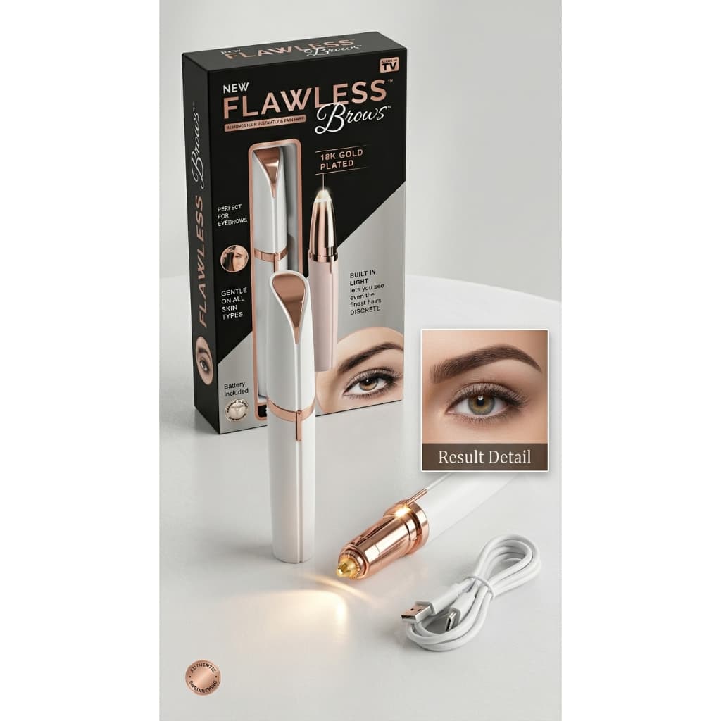 Depilador Facial Caneta Elétrica Recarregável USB Sem Dor Batom Portátil