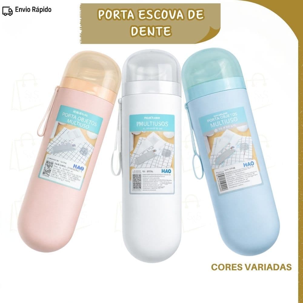 Estojo Porta Escova de Dente Estojo Portátil Higiênico Ideal Para o Dia a Dia e Viagem