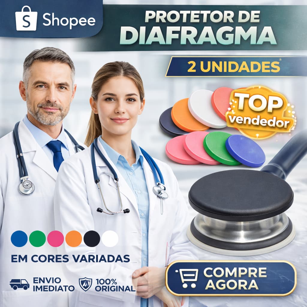 Protetor de diafragma para estetoscópio - 2 UNIDADES