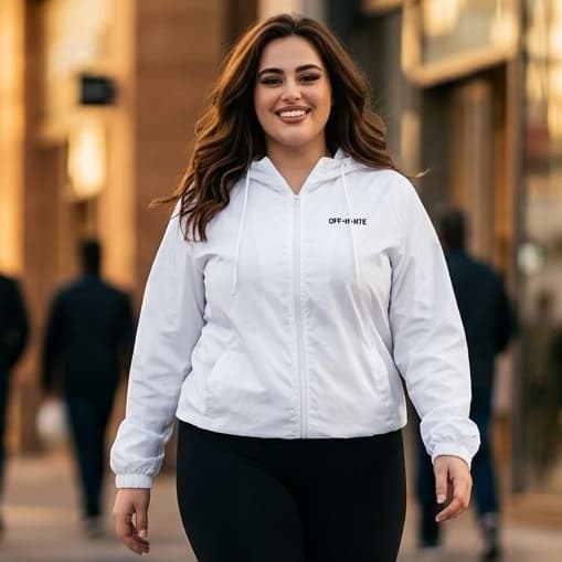 Jaqueta Corta Vento Feminina Tamanho M ao G4 Capuz Plus Size Impermeável