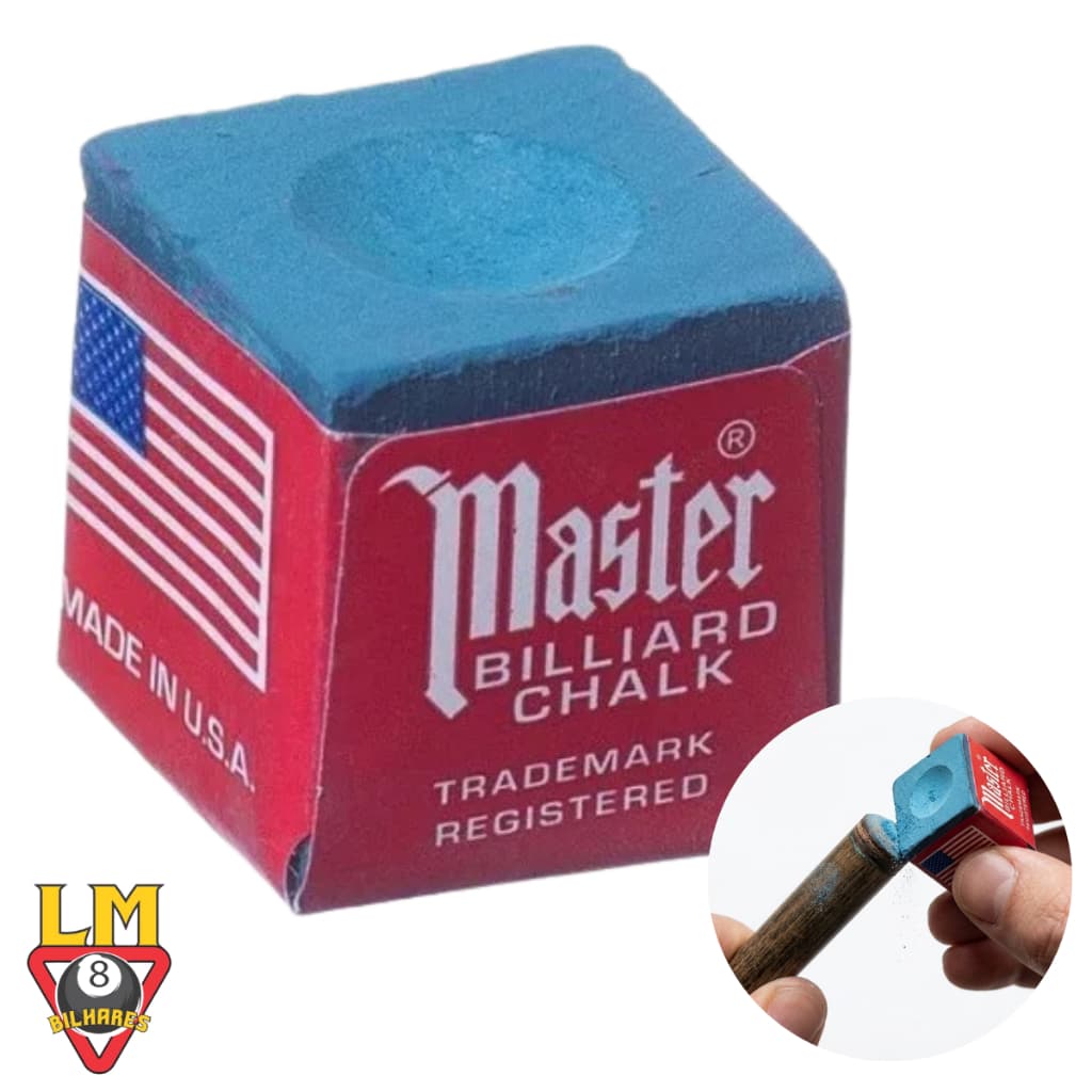 GIZ MASTER AZUL P/ TACO SINUCA BILHAR SNOOKER PROFISSIONAL