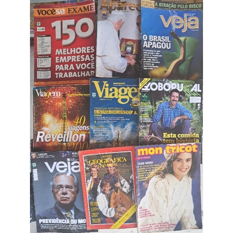 KIT 45 REVISTAS Naturale, Seleções Reader's Digest, Religião, Igreja, Música, Ultimato, Viagem, Psicologia Casa e OUTRAS