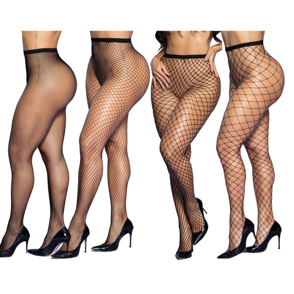 Meia Calça Arrastão Feminina Trama Larga Fina Média Rendada Sensual Moda Gringa Tamanho Único P a GG