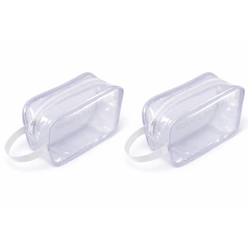 kit 2 Necessaires coloridas 20x15x08cm podendo variar as cores