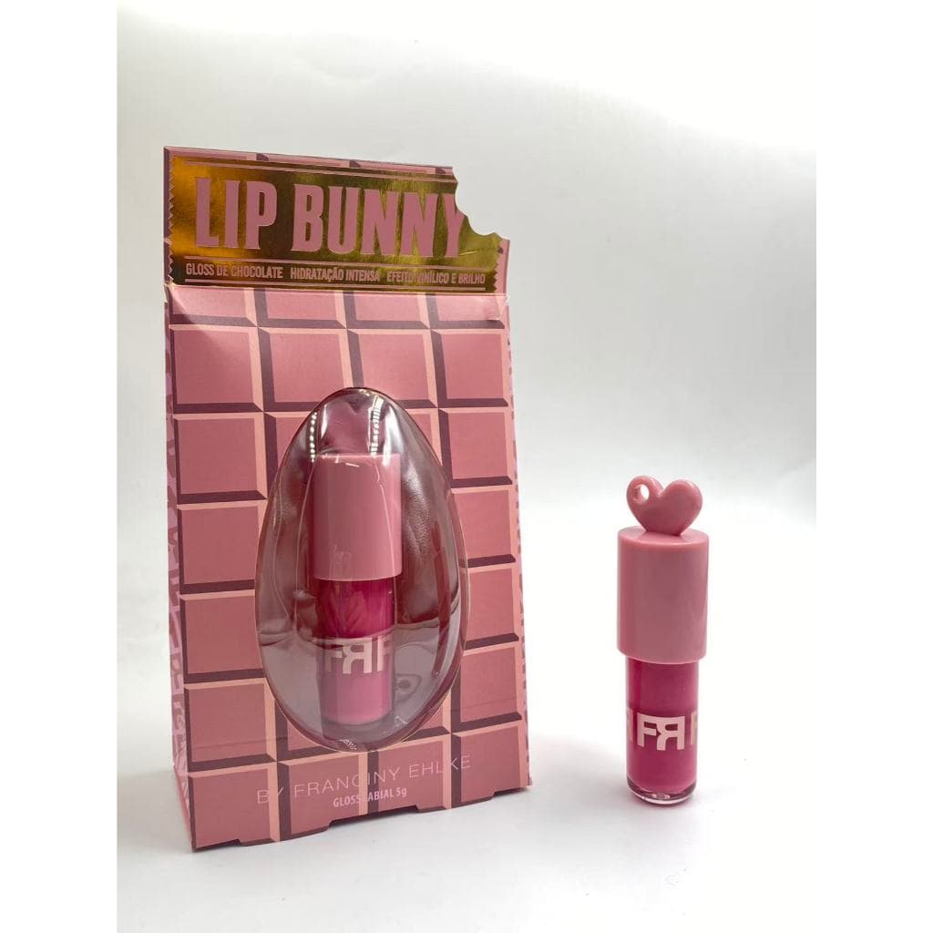 Gloss Labial Fran by Franciny Ehlke Lip Bunny 5G morango  Hidratante Protetor Chaveiro