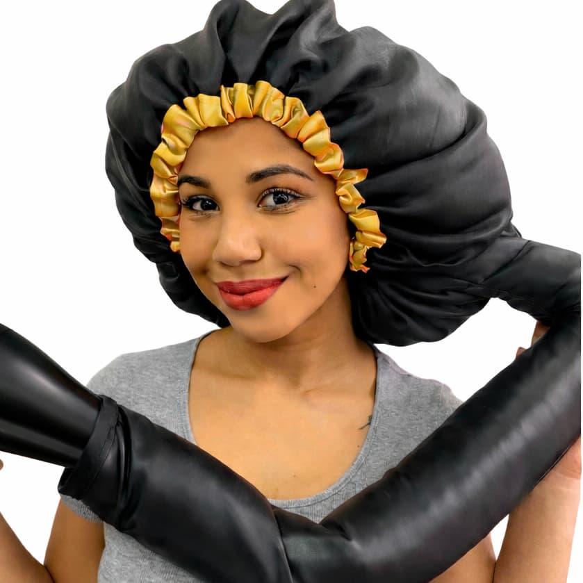 Touca Difusora de cetim /Toca Difusora de Cetim Secadora - seca cabelo - com Regulador